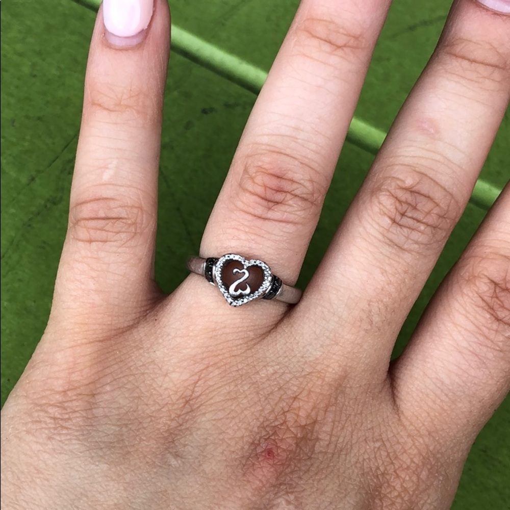 Kay jewelers open heart diamond ring.